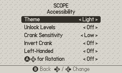 Accessibility Settings